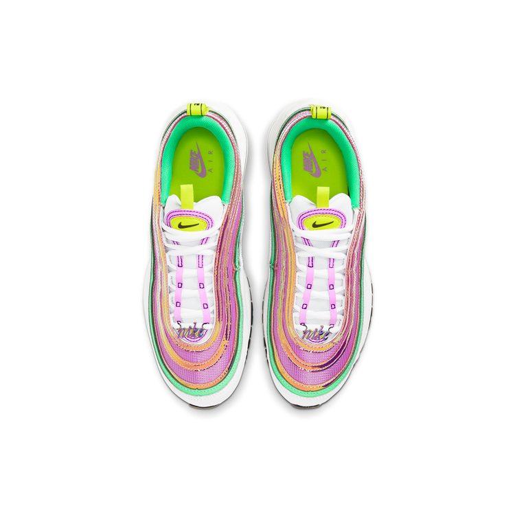 Nike Air Max 97 Weiß Elektrogrün Fuchsia Glow Damen CW5591-100