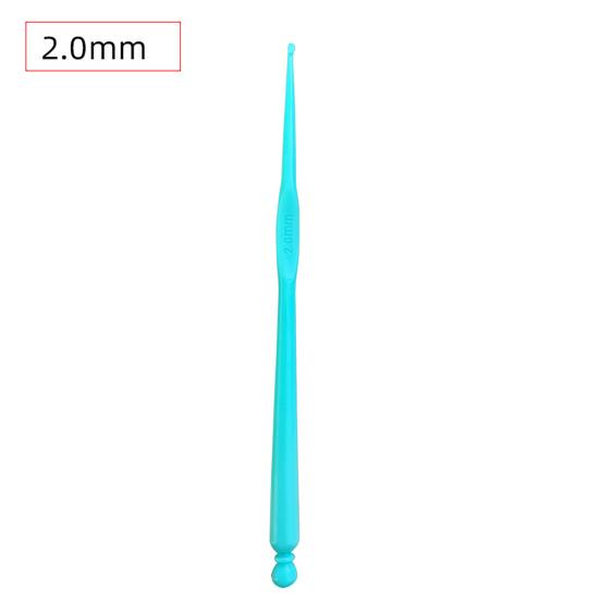 12Pcs Crochet Hook Comfortable Grip DIY Plastic Stitches Crafts Knitting Needle Hand Sewing Tool for Tailor