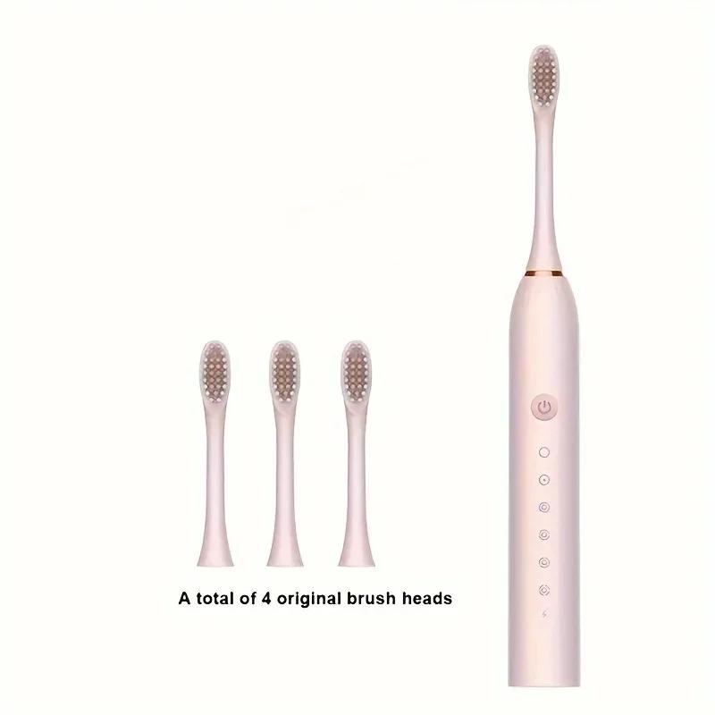 1pc- Adult Smart Sonic Electric Toothbrush - Multiple Modes, Ultra Soft Brushes, Ideal Gift for Couples and Families