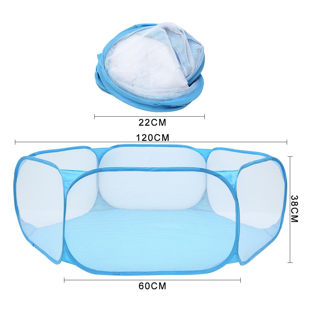 Portable Folding Pet Fence Small Dog Cat Animal Cage Game Playground Fences for Hamster Chinchillas and Guinea- Pigs