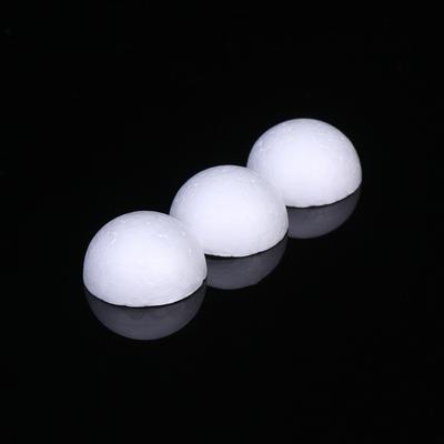 30 pièces 8 cm Demi-boule Mousse Matériel d'artisanat Blanc Ornements Semi-circulaires Pour Peinture DIY Projets Artistiques pour Enfants Décoration de Noël