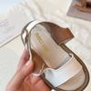 Girls' New Style Flip-flops for Casual Wear, Boys' Magic Fastener Soft-soled Beach Shoes