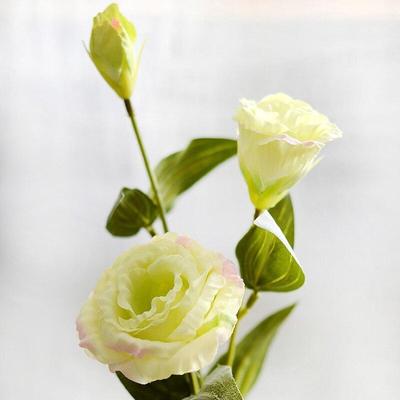 1 adet yapay çiçek Trigeminal Eustoma Çiçek Ev Dekorasyon Sahte Çiçek Düğün Çiçek Ipek Eustoma