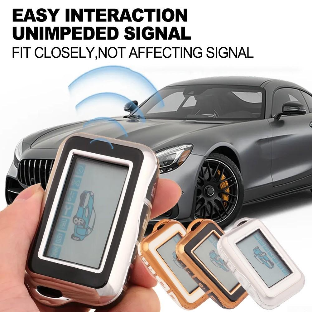 Stylish Key Fob Cover for Starline E60 E90 Two Way Car Alarm Protection