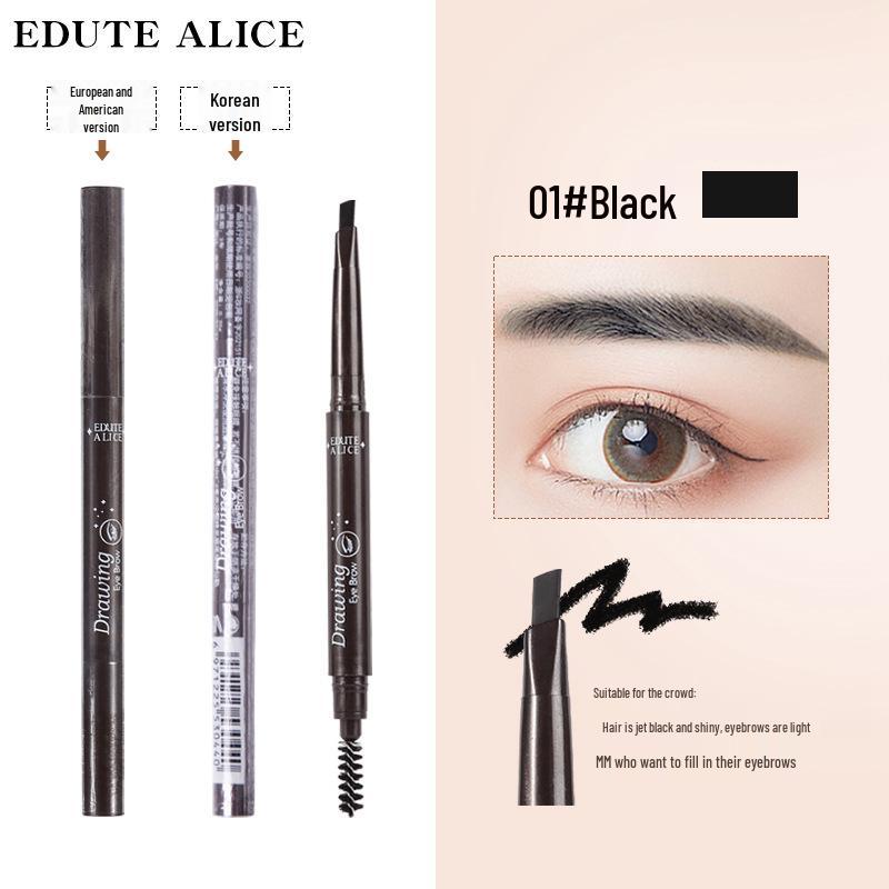 

Трансграничный карандаш для бровей с двойным концом и вращающимся стержнем для начинающих