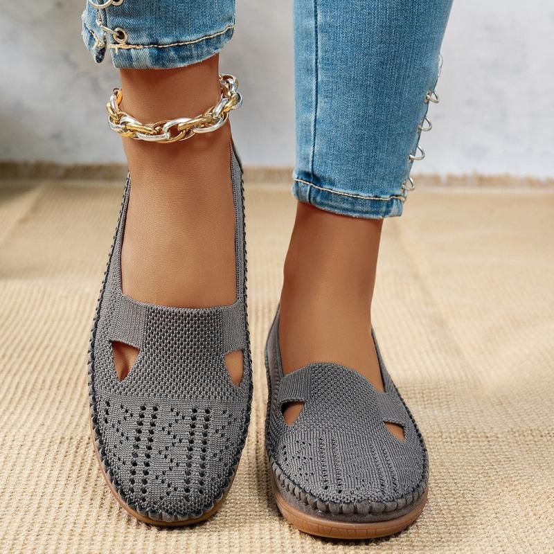 Large Size Explosive Stitching Solid Color Women's Flat-bottomed Loafers, Supplied by E-commerce