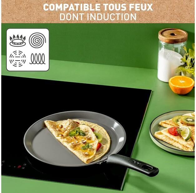 Сковорода Tefal C4253913 Renew для блинов 28 см