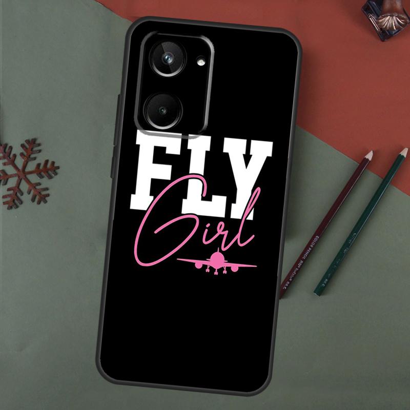 aircraft Airplane fly travel Case For Realme C55 C51 C75 C63 C61 C53 C35 C65 C67 C71 11 12 13 14 15 Pro Plus GT6 GT7 Pro