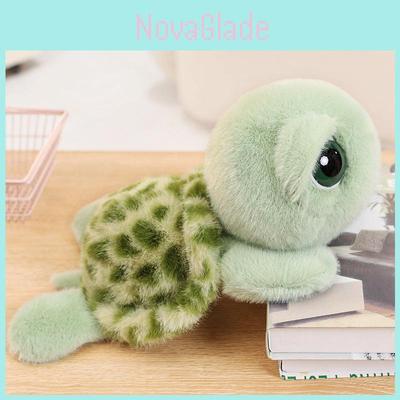 Plush Turtle Toy With Large Eyes Soft Animal Figure For Kids Playroom Decor