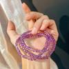 Retro Natural High-Quality Amethyst Cut Square Bracelet Women'S Fashion Niche Design Bracelet