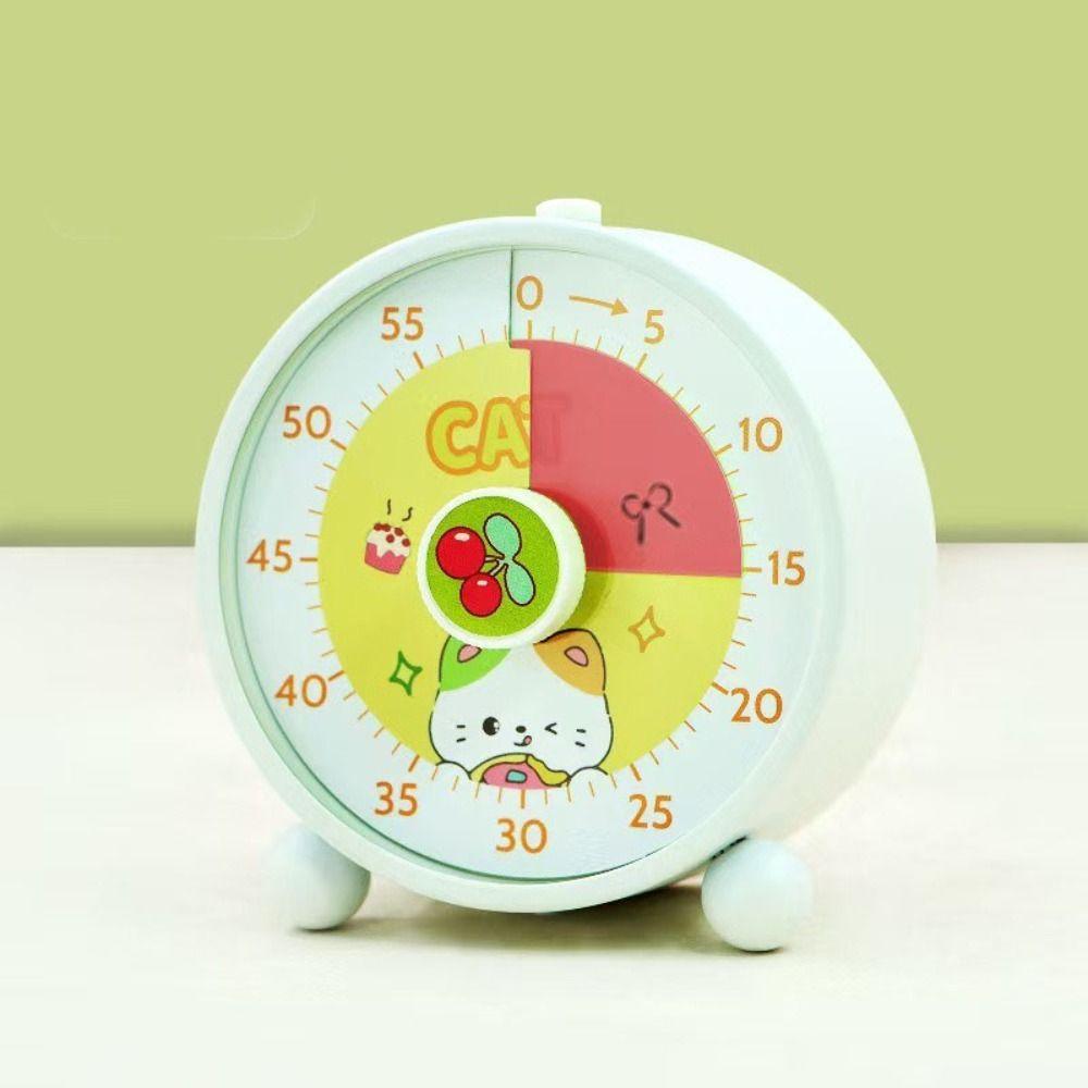 60-Minutes Countdown Timer Visualization Kitchen Cooking Timer Cartoon Visual Timer Student