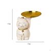 Elegantes Katzen-Skulptur Schmuckhalter und Aufbewahrungsbox Set für Wohnkultur