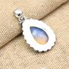 Ravishing Milky Opal Gemstone 925 Sterling Silver Jewelry Pendant For Wedding Gift