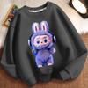 29/5000 Children's LBB Cartoon Hoodie, Long-sleeved Loose Round-neck Hoodie for Boys and Girls Spring and Autumn