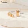 14K Gold Plated Brass Crimp End Caps With Loop Cord Tube Barrel End Cap for DIY Leather Cords And Chains Jewelry Making Findings