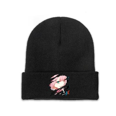 Darling in The Franxx Zero Two: șapci tricotate de film pentru femei, unisex, pălării de iarnă, șapcă hip hop