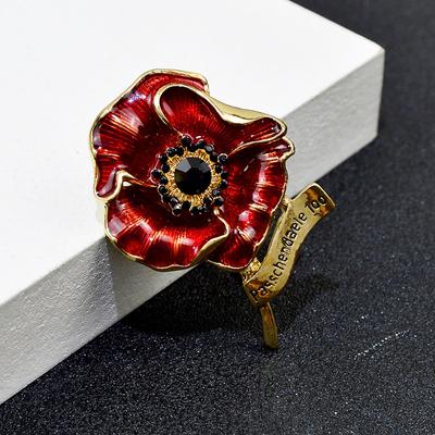Poppy Pins Red Poppy Brooch Pins Remembrance Day Veterans Day Memorial Day Boutonniere Pin Gifts Women Men Accessories