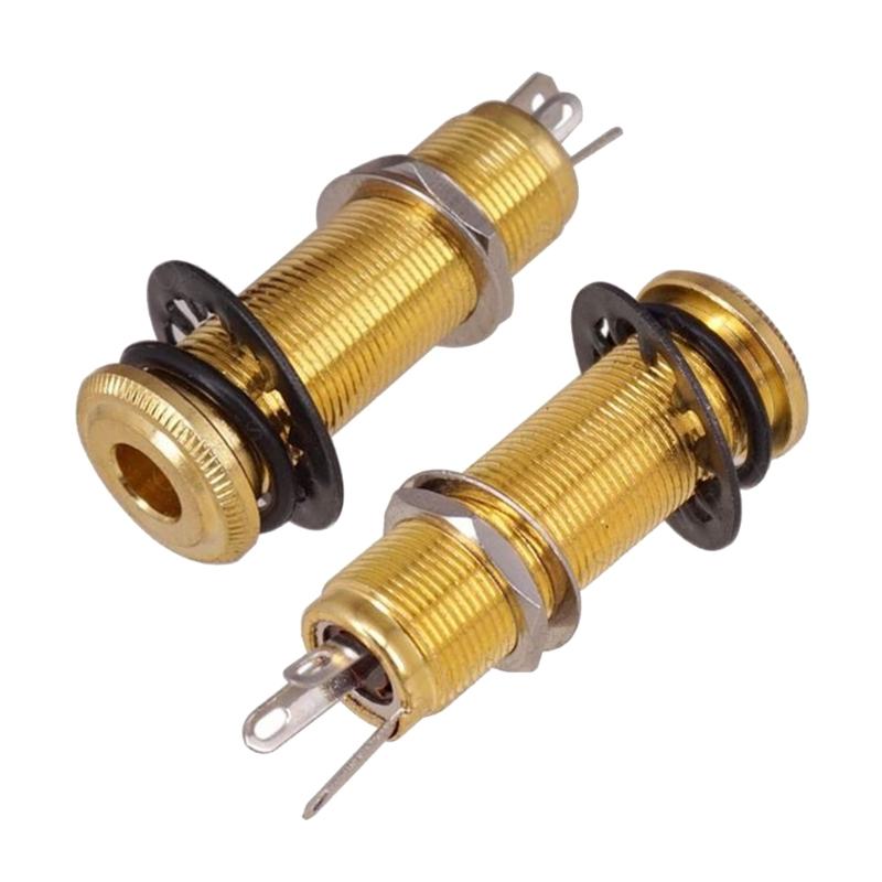 Input Output Jacks Guitar Accessory Stereos Barrels Jacks Socket with 3 Pin