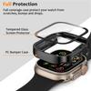 Screen Protector for Apple Watch Case Ultra 2 3 49mm Accessories Straight Edge Protective PC Bumper+Tempered Glass iWatch 2027
