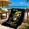 Fahrer durch Neonlicht sausend Strandtuch, Schnelltrocknend, Pflegeleicht, Geeignet für Fitness und Strandurlaub, Sport-Essential