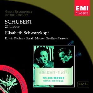 

CD SCHUBERT, SCHWARZKOPF, FISCHER; PAR - 24 Lieder Europe Classical Used