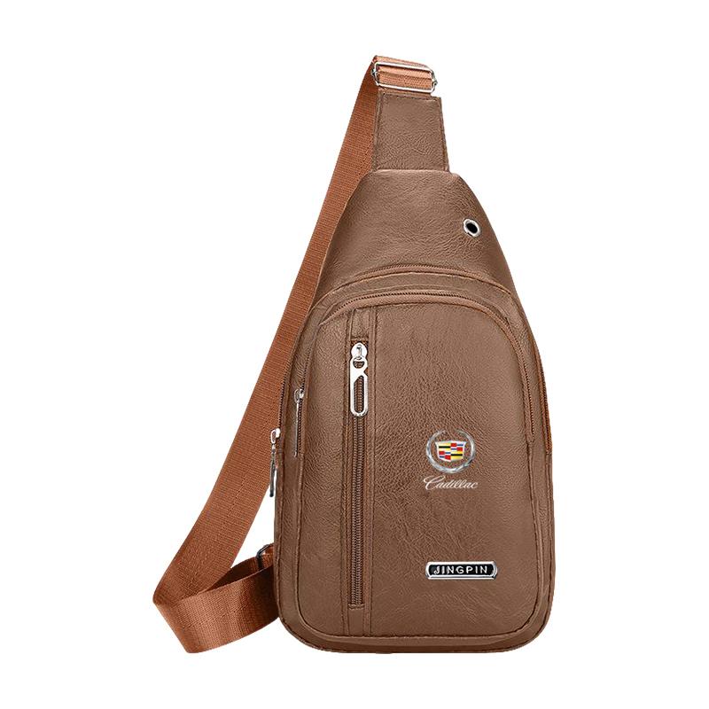 1pc Car Small Backpack Single Shoulder Crossbody Bag One-shoulder Messenger Bag For Cadillac XT5 XT6 ATS XTS SRX XT4 CT5 CT6