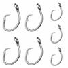 5pcs Stainless Steel Giant Fishing Hook 11/0#-16/0# Big Game Fishhook Tuna Hook  Boat/Ocean