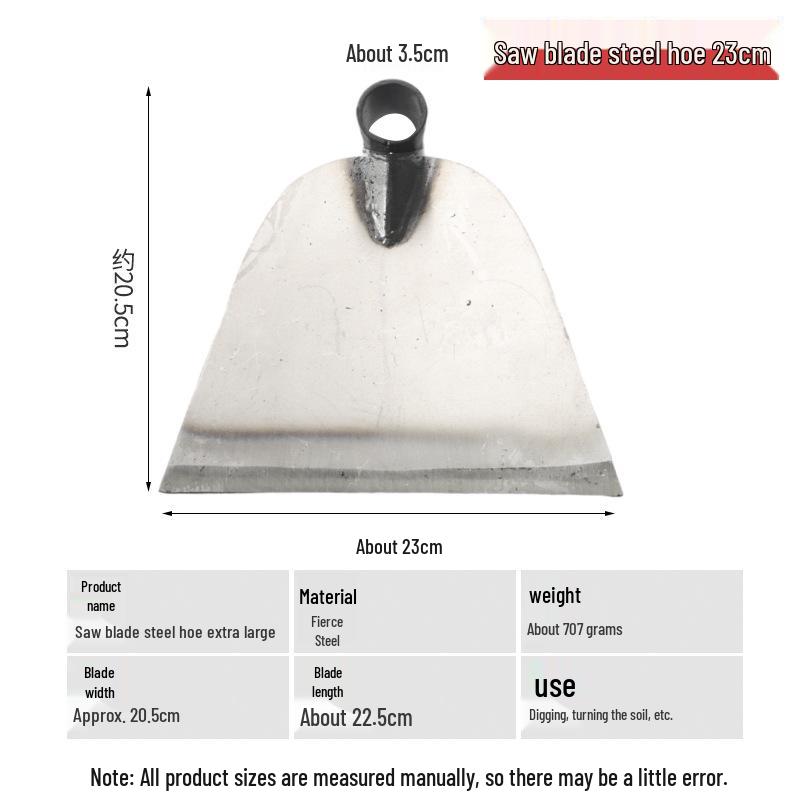 Manganese Steel Agricultural Weeding Hoe for Bamboo Shoots - Thickened for Soil Turning and Land Reclamation