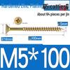 Colorful Zinc Cross Flat Head Self-Tapping Ecological Fiberboard Screw