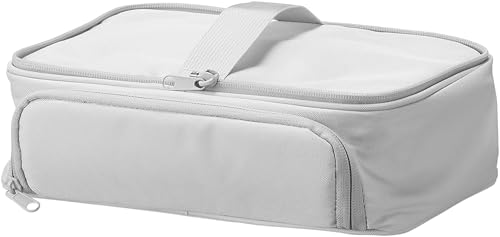 Yamazaki Turm Zerlegbare Lunchtasche, Hellgrau, 26,5 cm B x 19 cm T x 30 cm H (ohne Griffe und Schultergurt), mit Schultergurt, Perfekt für Lu