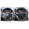 CARDAK DIY Hand-stitched Black Artificial Leather Car Steering Wheel Cover for Mercedes Benz Viano W639 2006-2011 Vito 2010-2015