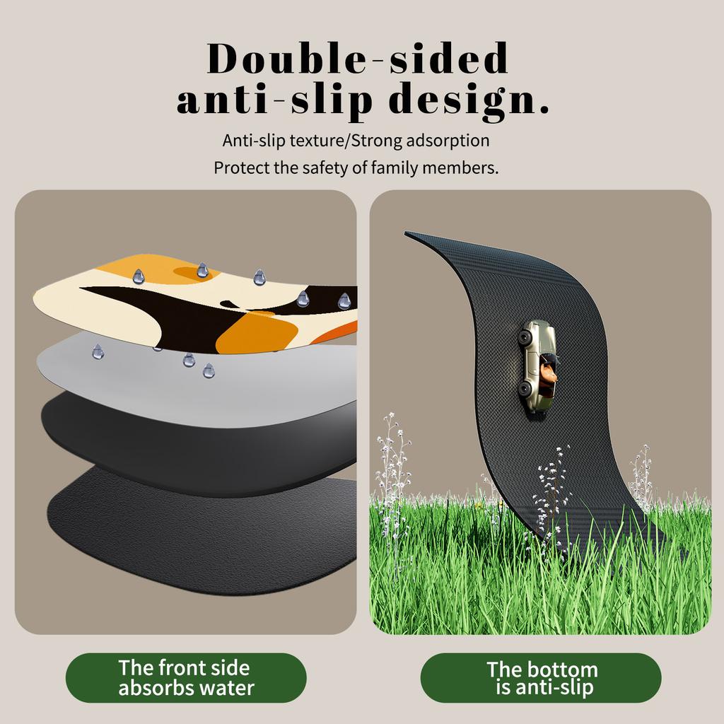 Coffee Machine Mat Drain Pad For Kitchen Non-slip Dish Drying Mats Quick Dry Tableware Faucet Placemat Dinnerware