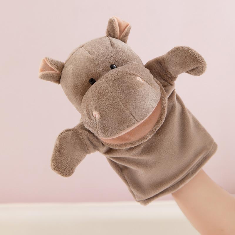 Hand Puppet Toy Animal Hand Soothing Doll Show Lion Can Open Mouth Animal Doll Kindergarten Lecture Props