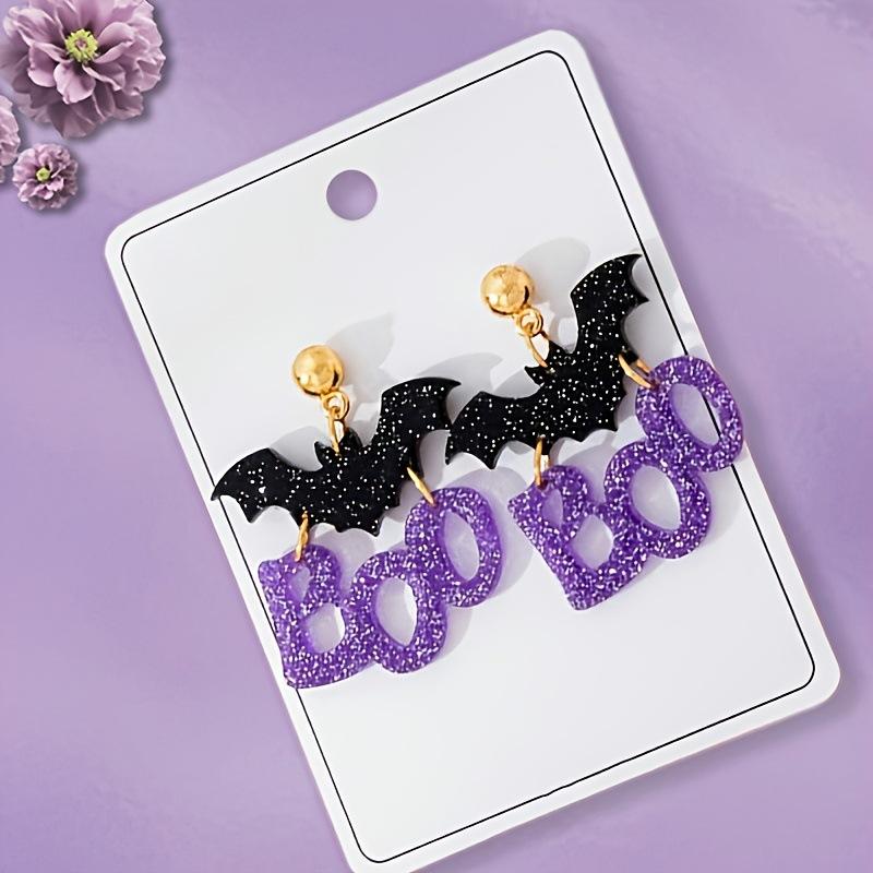 Акриловые серьги-подвески с летучими мышами для женщин, новые украшения