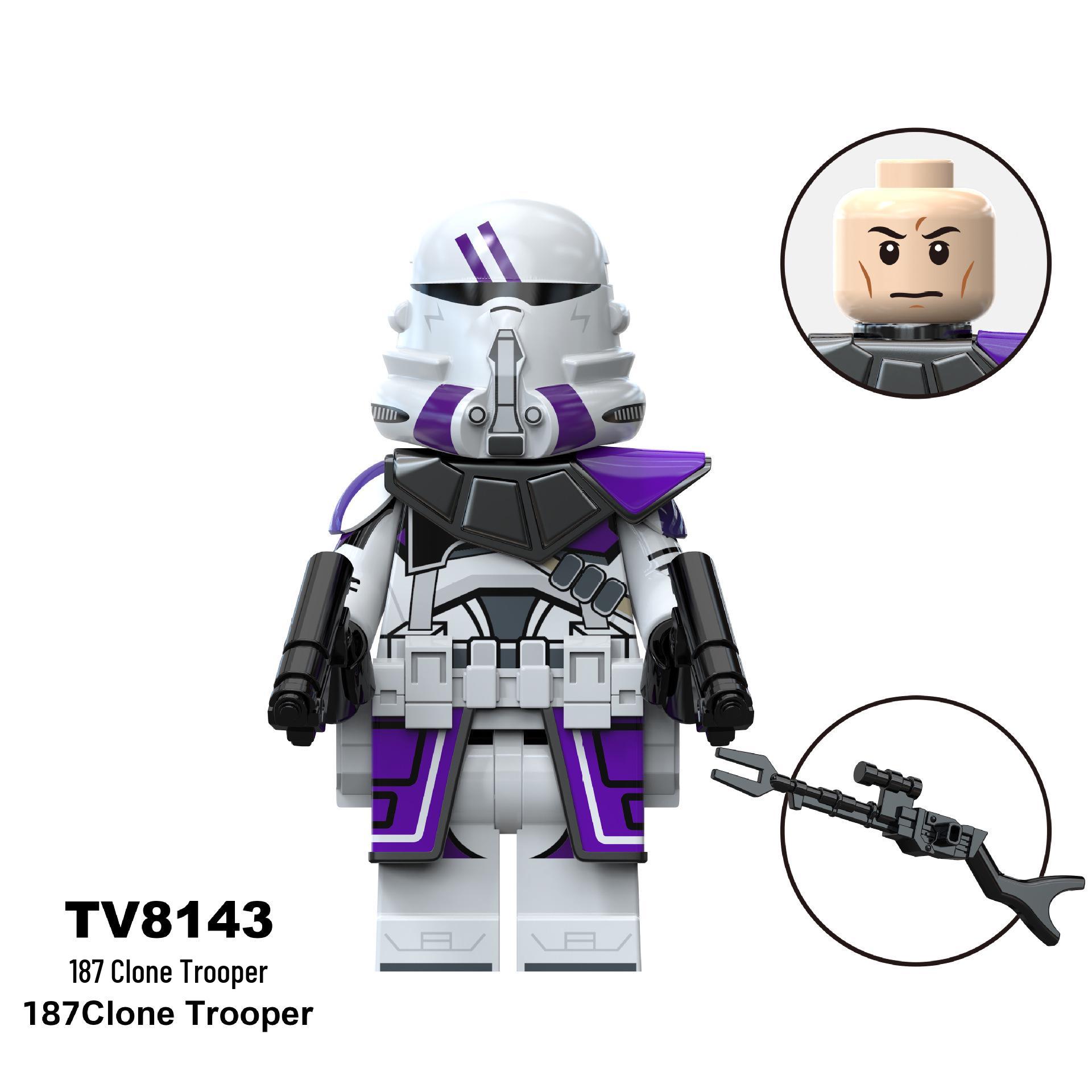 Star Series 501/212 Clone Trooper Building Blocks - TV6117/6118/6119 Toy Set