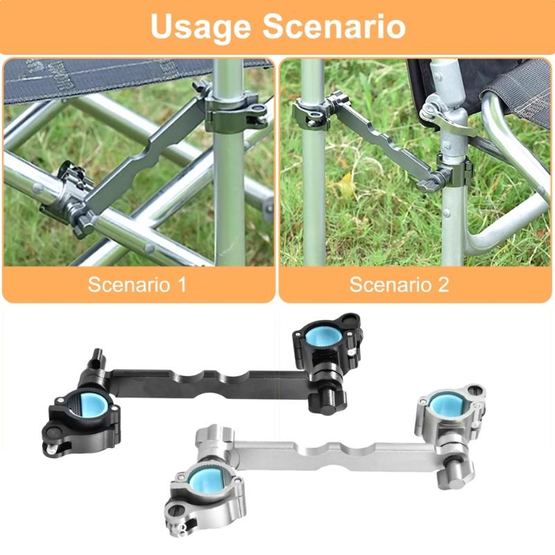 Aluminum Fishing Chair Umbrella Bracket Adjustable Fishing Chair Umbrella Holder Clamp Fishing Chair Clamp Bracket