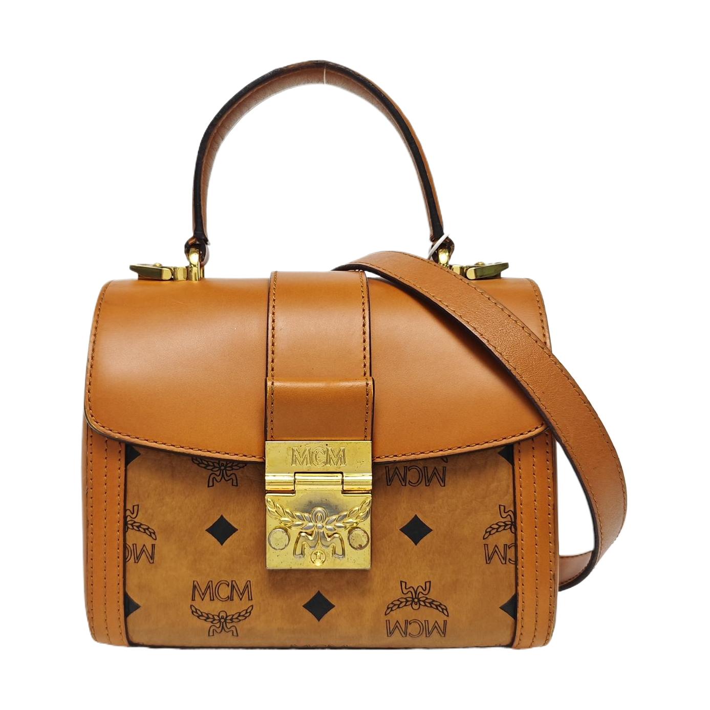 [Pre-Owned] Tracy Visetos Monogram Leather Box Bag - Fair #SGUQQ9 ONE SIZE