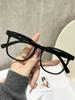 1 Stück Einfache Lässige Trendige Rechteckige Brille mit Großem Rahmen und Transparenten Gläsern Modeaccessoires für den Täglichen Gebrauch