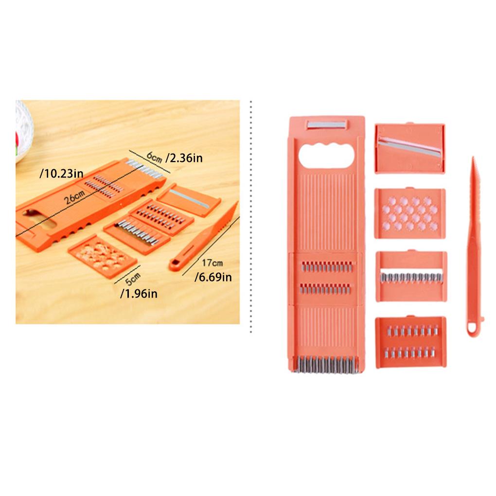Vegetable Dicer Tools Onion Peelers Slicer Set Stainless Steel Grater Handheld Gadgets Adjustable Accessories Tool