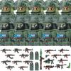 Commando Urbano Forze Speciali Figure Militari Blocchi da Costruzione SWAT Esercito USA Ucraina Soldati Assalto Fanteria Scudo Armi Giocattoli