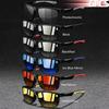 6 Pieces Fashion Vintage Sports Sunglasses Men Women Sport Sun Glasses UV400 Eyewear (IIt includes photochromic color change)