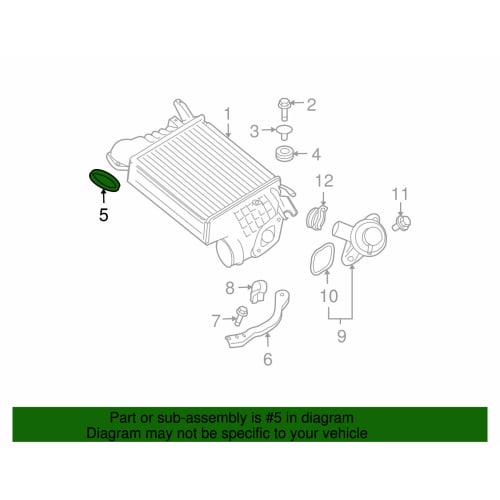 Subaru 14497 aa010 OEM intake duct gasket