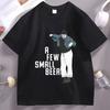 Een paar Kleine Biertjes Unisex Zwaar T-shirt Casual Comfortabel Rond Hals Korte Mouw T-shirt Streetwear Mannen Kleding Tops