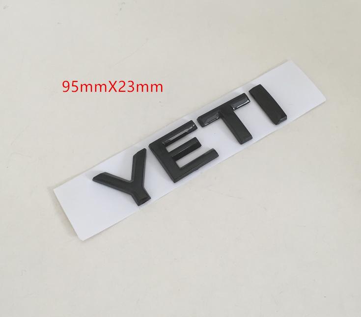 1pc 3D ABS for Octavia Superb RAPID FABIA KAMIQ KODIAQ YETI Car Emblem Letter Badge Rear Tail Trunk Sticker Decal for SKODA