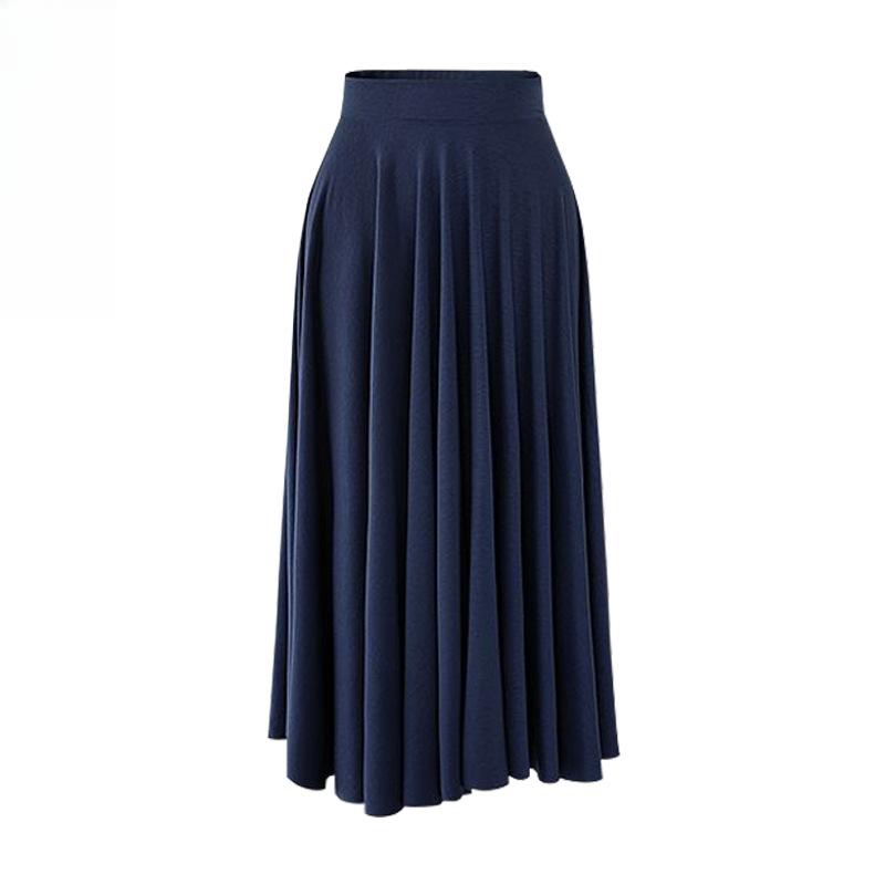Summer New Loose Large Size Skirt Medium and Long Big Swing Skirt High Waist Pleated Umbrella Skirt