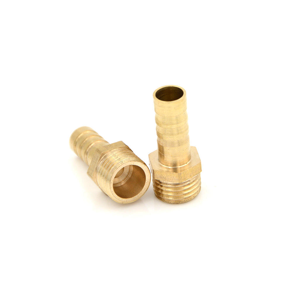 5 Pcs 1/4PT Male Thread to 8mm Hose Barb Brass Straight Coupling Fitting 5 Pcs 1/4PT Male Thread to 8mm Hose Barb Brass Straight Coupling Fitting