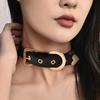 Choker Halsband Dames Nekband Bel Halsband Liefde Punk Subcultuur Leren Ketting