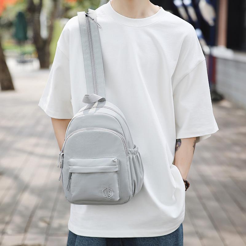 Schoolbag Breast Bag Men's Ins Wind Messenger Bag 1011 New Fashion Shoulder Bag Student Small Satchel Casual Girls Cycling Bag