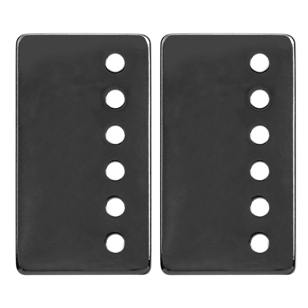2Pcs Electric Guitar Pickup Shell Nickel Cover 50mm and 52mm Musical Instrument AccessoriesBlack