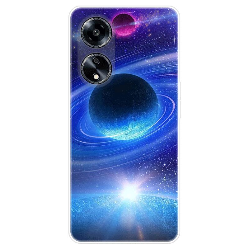 For OPPO Reno10 Reno 10 Pro A98 A 98 5G deksel mykt silikon bakdeksel tegneserie telefonveske Stjernehimmel